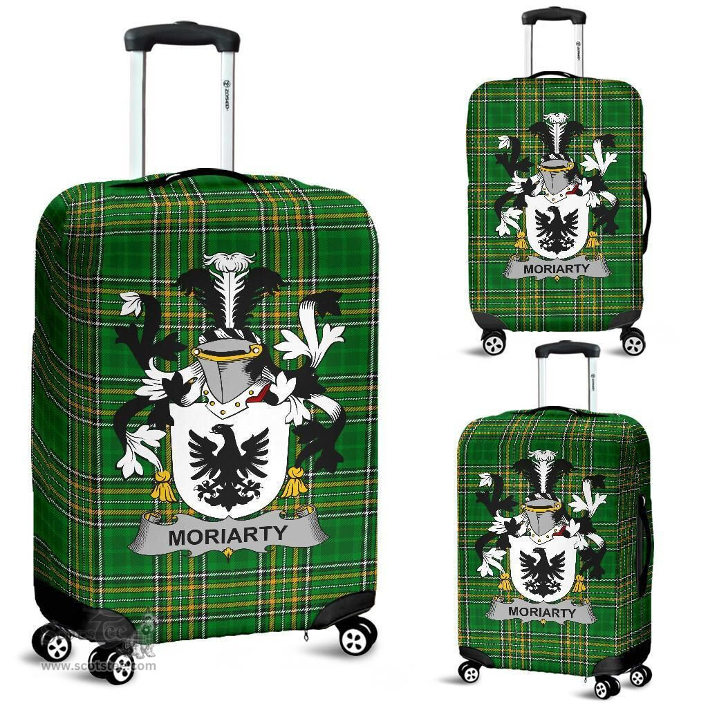 Irish Moriarty or O'Moriarty Coat of Arms Family Crest Ireland Luggage Cover Irish National Tartan Irish County Luggage Cover