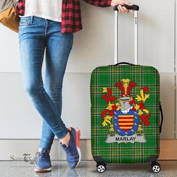 Irish Marlay or O'Marley Coat of Arms Family Crest Ireland Luggage Cover Irish National Tartan Irish County Luggage Cover