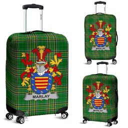 Irish Marlay or O'Marley Coat of Arms Family Crest Ireland Luggage Cover Irish National Tartan Irish County Luggage Cover