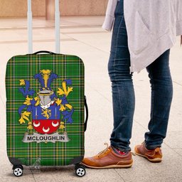 Irish McLoughlin or Loughlin Coat of Arms Family Crest Ireland Luggage Cover Irish National Tartan Irish County Luggage Cover