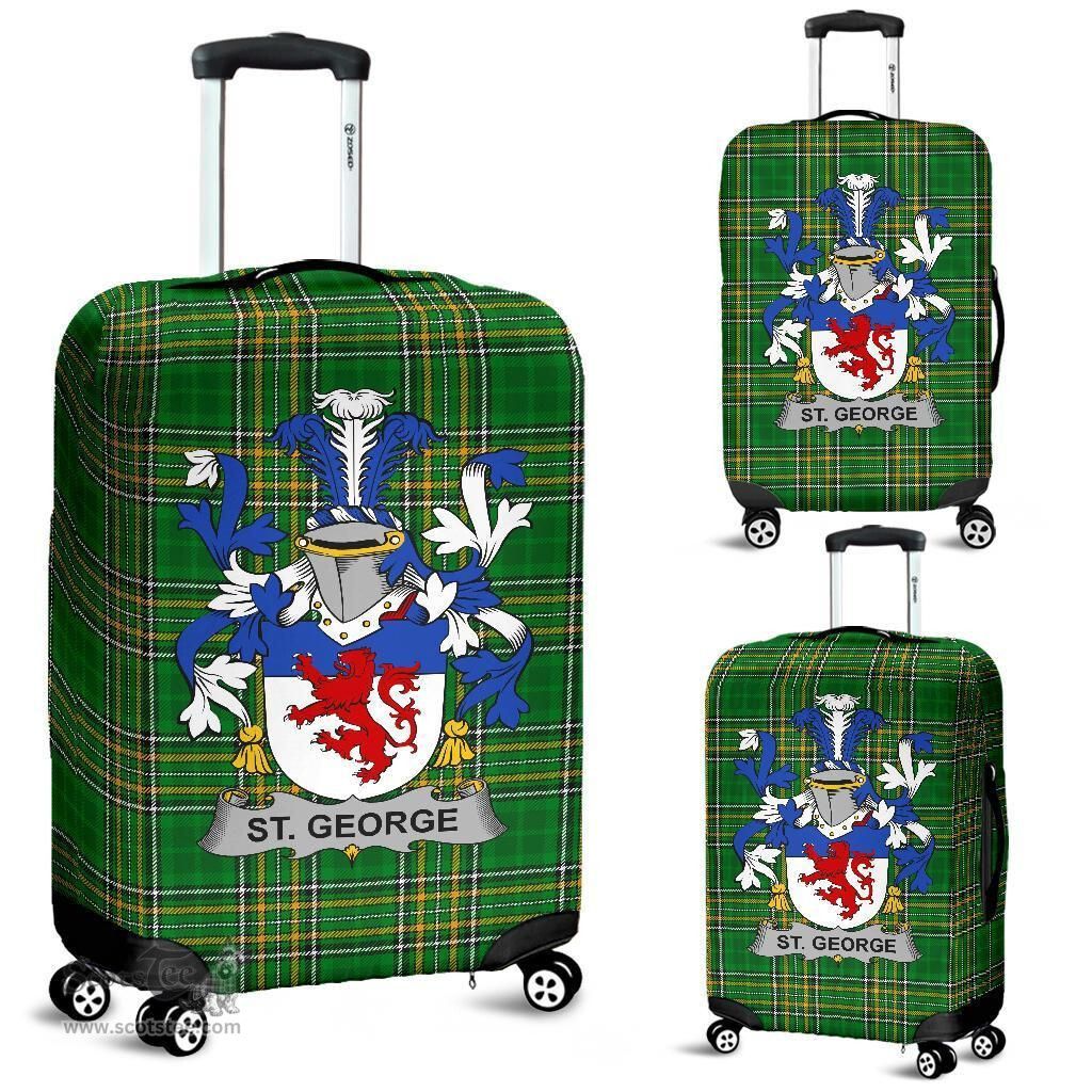 Irish St. George Coat of Arms Family Crest Ireland Luggage Cover Irish National Tartan Irish County Luggage Cover