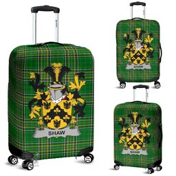 Irish Shaw Coat of Arms Family Crest Ireland Luggage Cover Irish National Tartan Irish County Luggage Cover