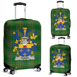 Irish Terry Coat of Arms Family Crest Ireland Luggage Cover Irish National Tartan Irish County Luggage Cover