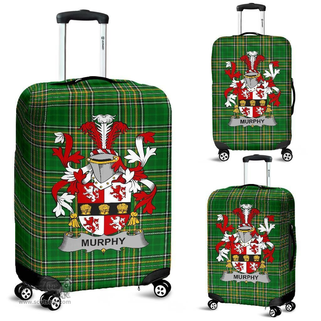 Irish Murphy (Muskerry) Coat of Arms Family Crest Ireland Luggage Cover Irish National Tartan Irish County Luggage Cover