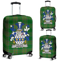 Irish Nagle Coat of Arms Family Crest Ireland Luggage Cover Irish National Tartan Irish County Luggage Cover