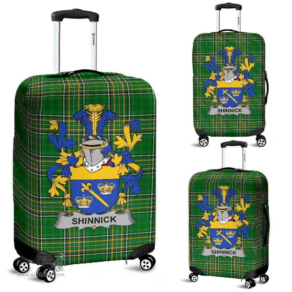 Irish Shinnick Coat of Arms Family Crest Ireland Luggage Cover Irish National Tartan Irish County Luggage Cover