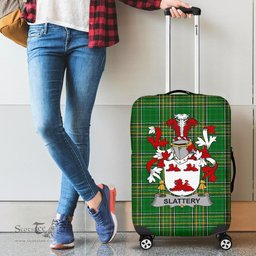 Irish Slattery or O'Slattery Coat of Arms Family Crest Ireland Luggage Cover Irish National Tartan Irish County Luggage Cover