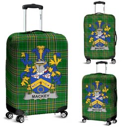 Irish Mackey Coat of Arms Family Crest Ireland Luggage Cover Irish National Tartan Irish County Luggage Cover