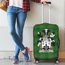 Irish Tighe or O'Teague Coat of Arms Family Crest Ireland Luggage Cover Irish National Tartan Irish County Luggage Cover