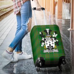 Irish Tighe or O'Teague Coat of Arms Family Crest Ireland Luggage Cover Irish National Tartan Irish County Luggage Cover