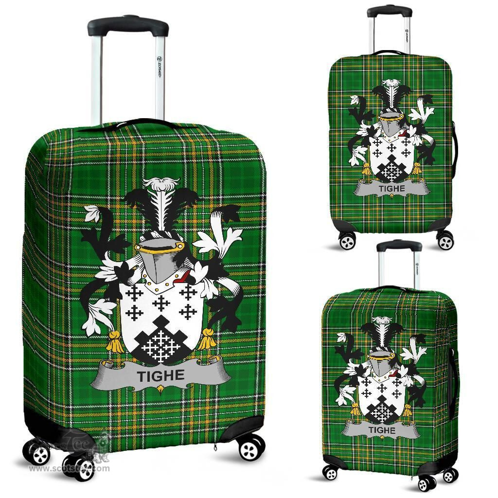 Irish Tighe or O'Teague Coat of Arms Family Crest Ireland Luggage Cover Irish National Tartan Irish County Luggage Cover
