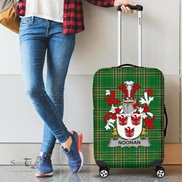 Irish Noonan or O'Noonan Coat of Arms Family Crest Ireland Luggage Cover Irish National Tartan Irish County Luggage Cover