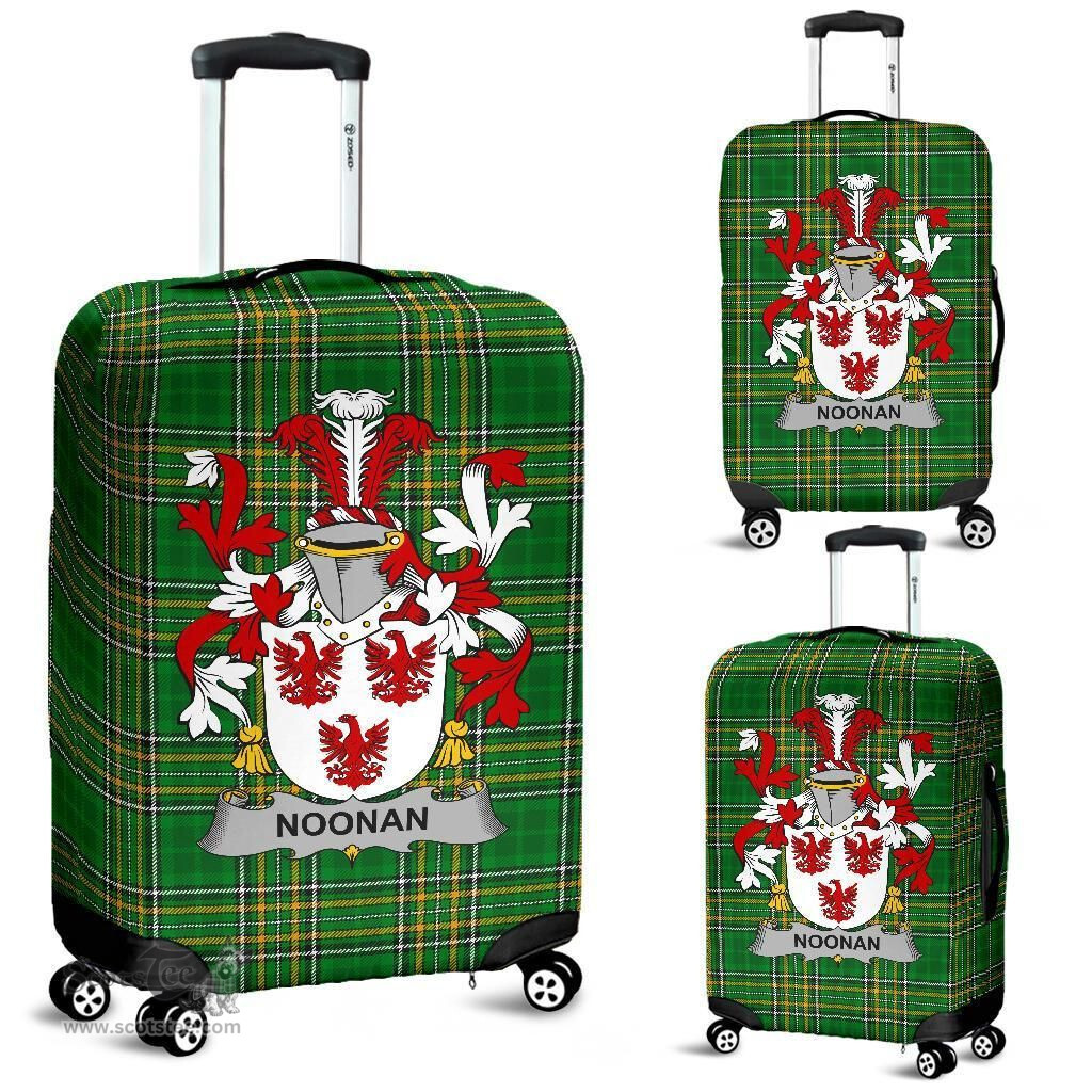 Irish Noonan or O'Noonan Coat of Arms Family Crest Ireland Luggage Cover Irish National Tartan Irish County Luggage Cover