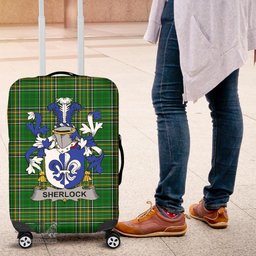 Irish Sherlock Coat of Arms Family Crest Ireland Luggage Cover Irish National Tartan Irish County Luggage Cover