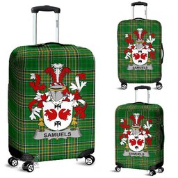 Irish Samuels Coat of Arms Family Crest Ireland Luggage Cover Irish National Tartan Irish County Luggage Cover