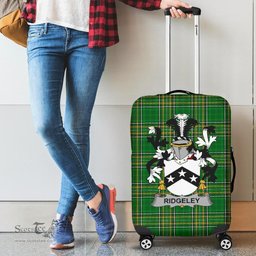 Irish Ridgeley Coat of Arms Family Crest Ireland Luggage Cover Irish National Tartan Irish County Luggage Cover