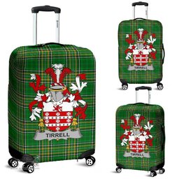 Irish Tirrell Coat of Arms Family Crest Ireland Luggage Cover Irish National Tartan Irish County Luggage Cover