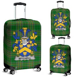 Irish Mitchell Coat of Arms Family Crest Ireland Luggage Cover Irish National Tartan Irish County Luggage Cover