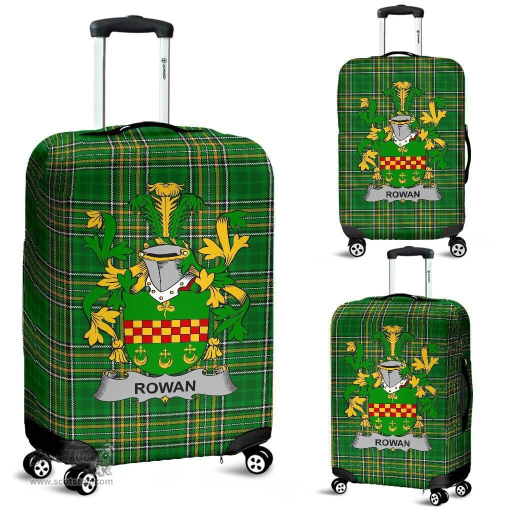 Irish Rowan Coat of Arms Family Crest Ireland Luggage Cover Irish National Tartan Irish County Luggage Cover