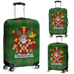 Irish Prendergast Coat of Arms Family Crest Ireland Luggage Cover Irish National Tartan Irish County Luggage Cover