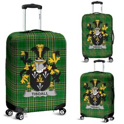 Irish Tisdall or Tisdale Coat of Arms Family Crest Ireland Luggage Cover Irish National Tartan Irish County Luggage Cover