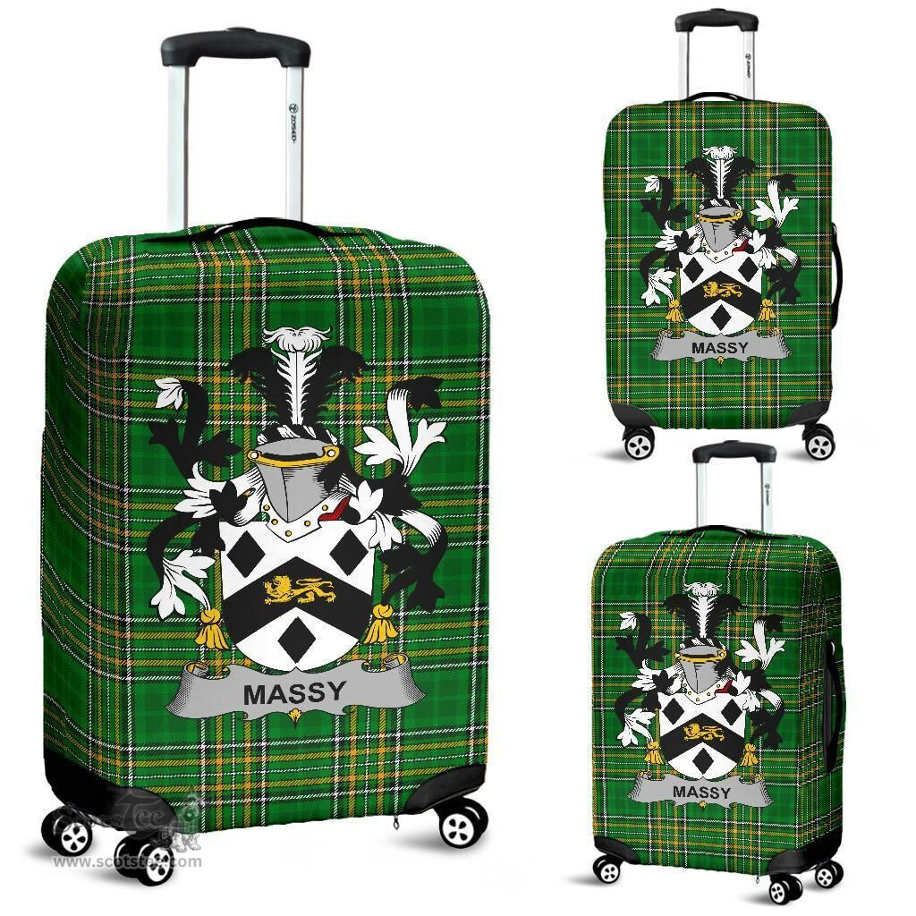 Irish Massy or Massey Coat of Arms Family Crest Ireland Luggage Cover Irish National Tartan Irish County Luggage Cover