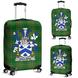 Irish Pollard Coat of Arms Family Crest Ireland Luggage Cover Irish National Tartan Irish County Luggage Cover