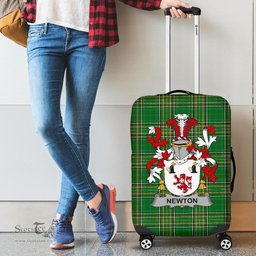 Irish Newton Coat of Arms Family Crest Ireland Luggage Cover Irish National Tartan Irish County Luggage Cover
