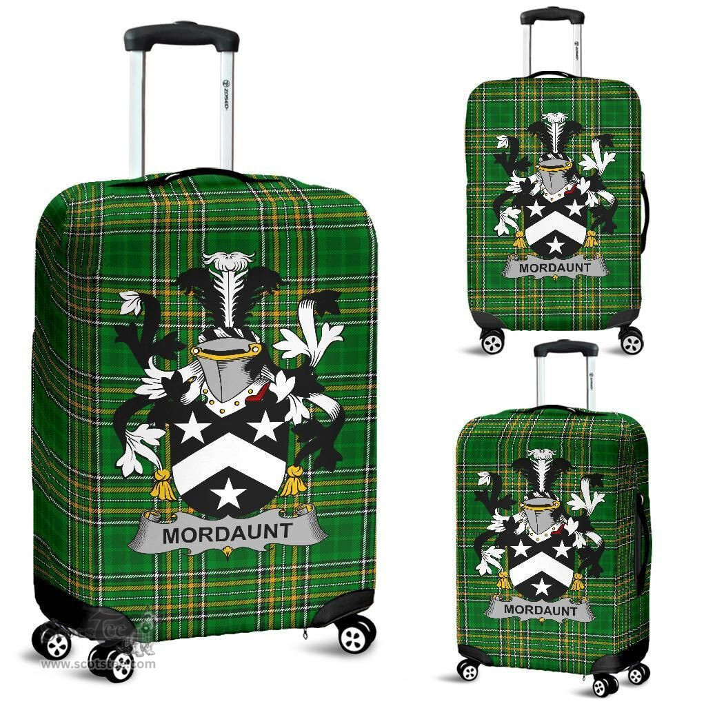 Irish Mordaunt Coat of Arms Family Crest Ireland Luggage Cover Irish National Tartan Irish County Luggage Cover