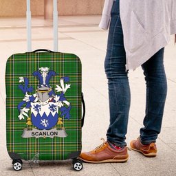 Irish Scanlon or O'Scanlan Coat of Arms Family Crest Ireland Luggage Cover Irish National Tartan Irish County Luggage Cover