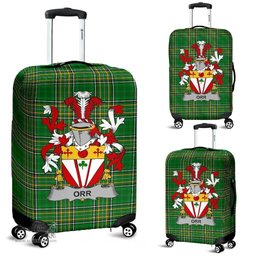Irish Orr Coat of Arms Family Crest Ireland Luggage Cover Irish National Tartan Irish County Luggage Cover