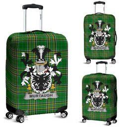 Irish Murtaugh Coat of Arms Family Crest Ireland Luggage Cover Irish National Tartan Irish County Luggage Cover