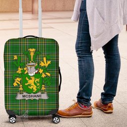 Irish Shane or McShane Coat of Arms Family Crest Ireland Luggage Cover Irish National Tartan Irish County Luggage Cover