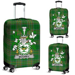 Irish Mooney or O'Mooney Coat of Arms Family Crest Ireland Luggage Cover Irish National Tartan Irish County Luggage Cover