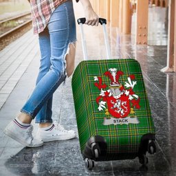 Irish Stack Coat of Arms Family Crest Ireland Luggage Cover Irish National Tartan Irish County Luggage Cover