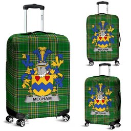 Irish Mecham Coat of Arms Family Crest Ireland Luggage Cover Irish National Tartan Irish County Luggage Cover