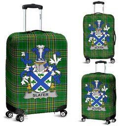 Irish Slater or Slator Coat of Arms Family Crest Ireland Luggage Cover Irish National Tartan Irish County Luggage Cover