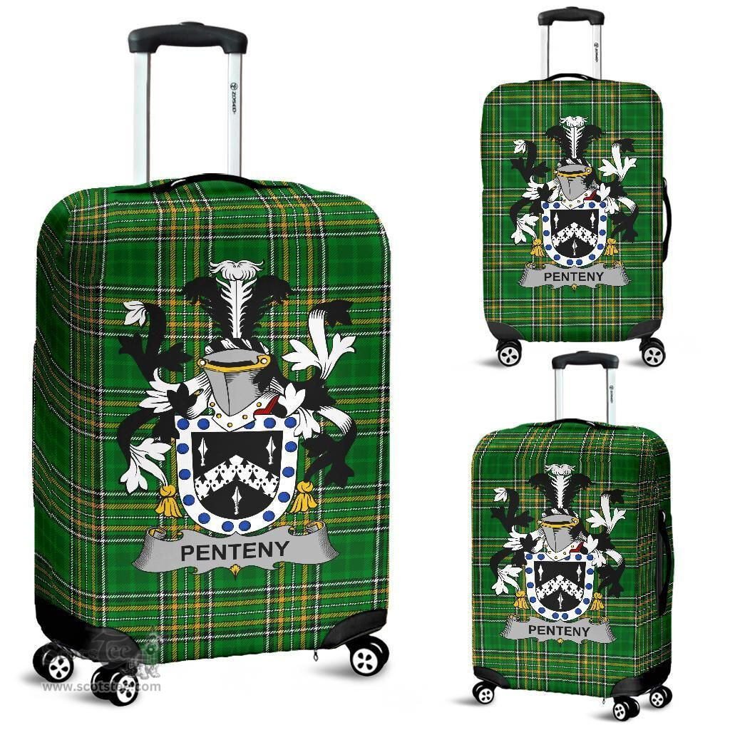 Irish Penteny Coat of Arms Family Crest Ireland Luggage Cover Irish National Tartan Irish County Luggage Cover