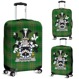 Irish Penteny Coat of Arms Family Crest Ireland Luggage Cover Irish National Tartan Irish County Luggage Cover