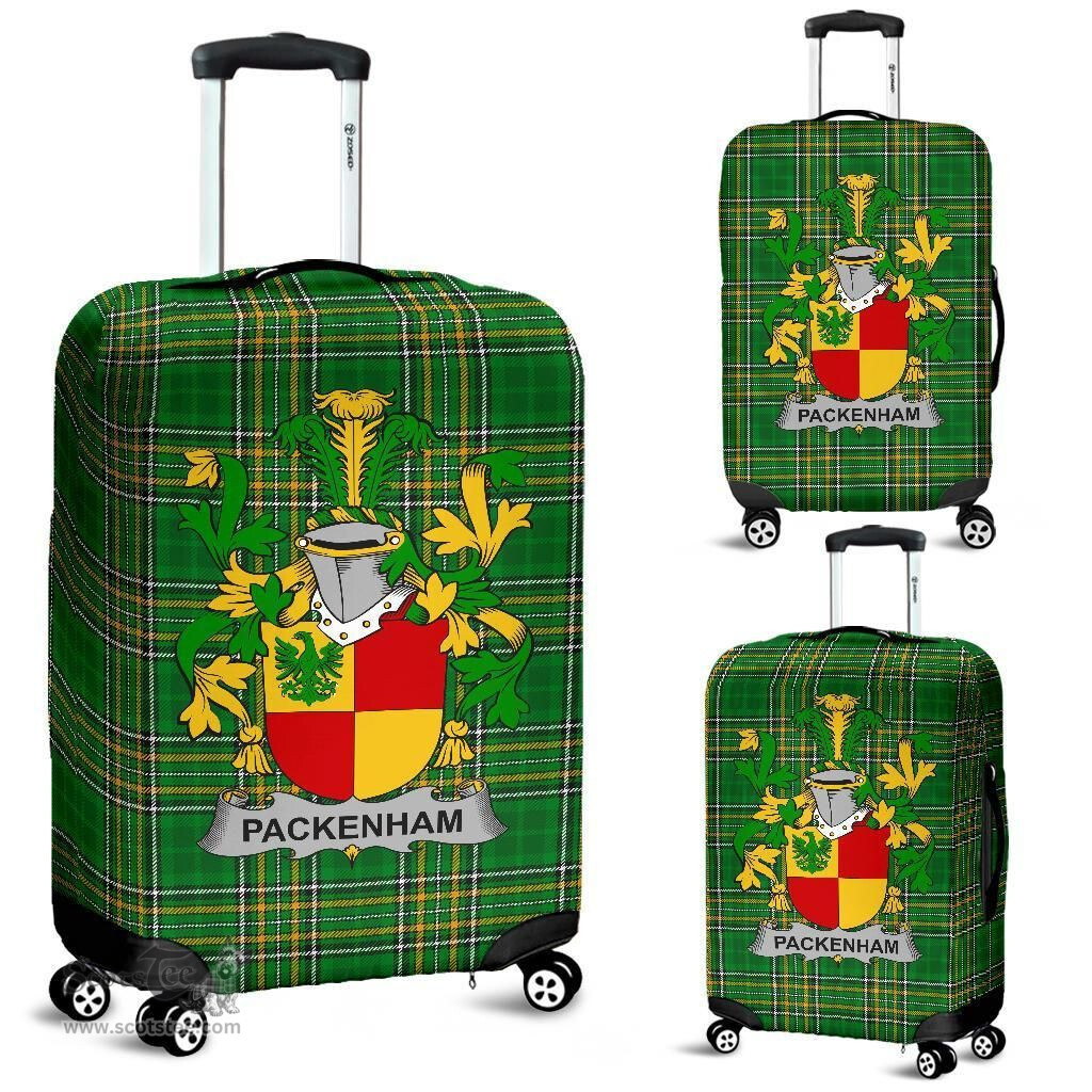 Irish Packenham Coat of Arms Family Crest Ireland Luggage Cover Irish National Tartan Irish County Luggage Cover