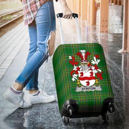 Irish Stinton Coat of Arms Family Crest Ireland Luggage Cover Irish National Tartan Irish County Luggage Cover