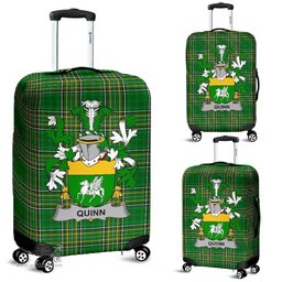 Irish Quinn or O'Quin Coat of Arms Family Crest Ireland Luggage Cover Irish National Tartan Irish County Luggage Cover