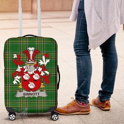 Irish Sinnott or Synnott Coat of Arms Family Crest Ireland Luggage Cover Irish National Tartan Irish County Luggage Cover
