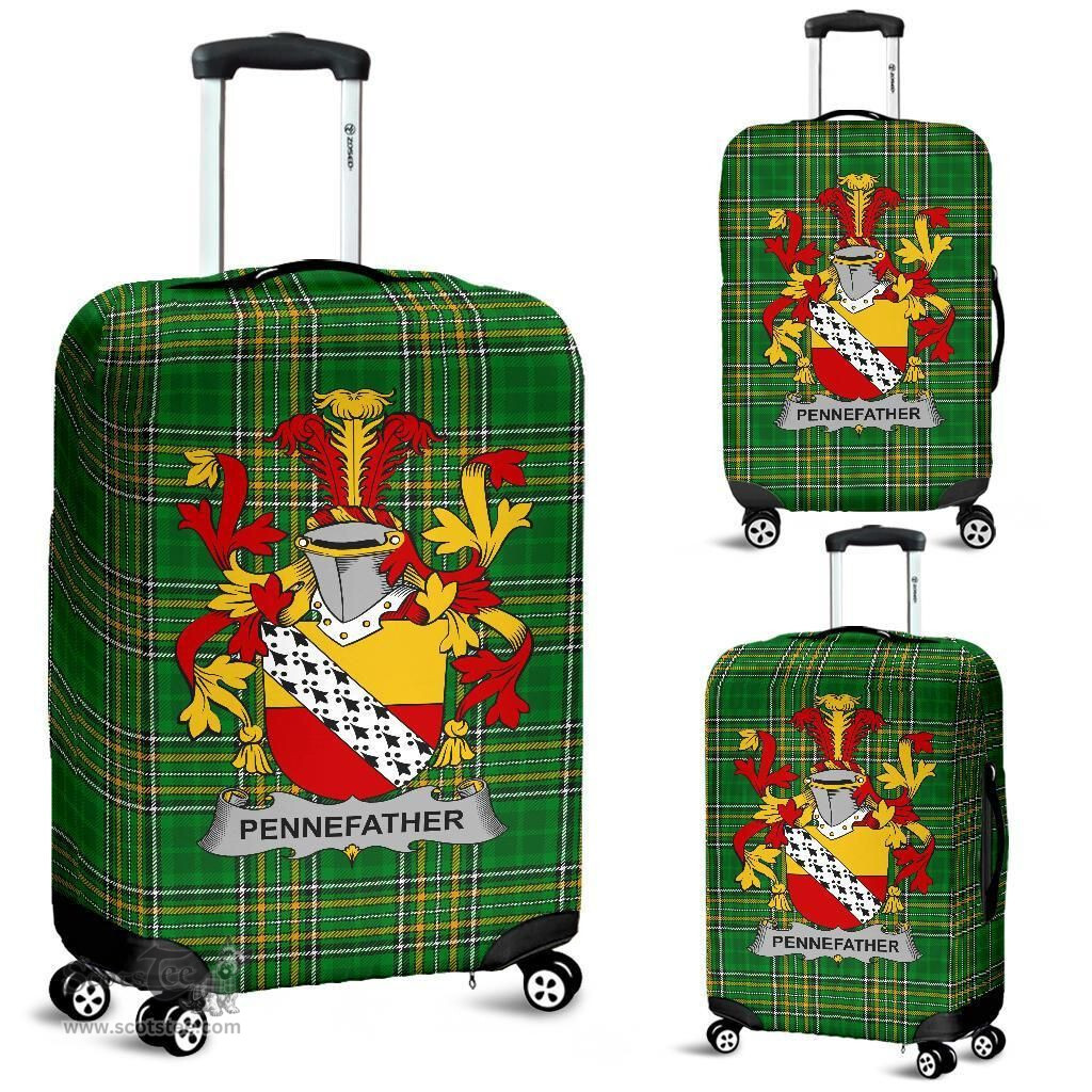 Irish Pennefather Coat of Arms Family Crest Ireland Luggage Cover Irish National Tartan Irish County Luggage Cover