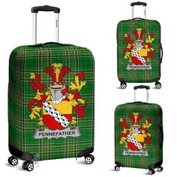 Irish Pennefather Coat of Arms Family Crest Ireland Luggage Cover Irish National Tartan Irish County Luggage Cover