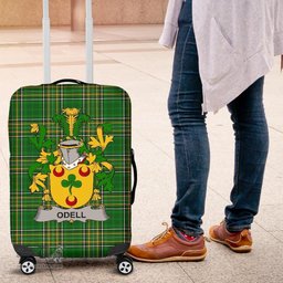 Irish Odell Coat of Arms Family Crest Ireland Luggage Cover Irish National Tartan Irish County Luggage Cover