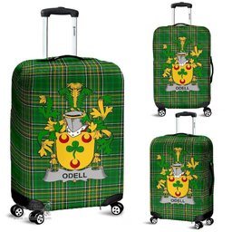 Irish Odell Coat of Arms Family Crest Ireland Luggage Cover Irish National Tartan Irish County Luggage Cover