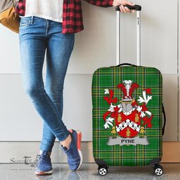 Irish Pyne Coat of Arms Family Crest Ireland Luggage Cover Irish National Tartan Irish County Luggage Cover