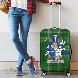 Irish Sheehy or McSheehy Coat of Arms Family Crest Ireland Luggage Cover Irish National Tartan Irish County Luggage Cover