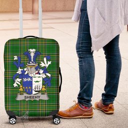 Irish Sheehy or McSheehy Coat of Arms Family Crest Ireland Luggage Cover Irish National Tartan Irish County Luggage Cover